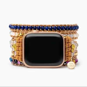 Deep-Sea Apple Watch Strap Regular Strap: M Crystals Agate Cape Diablo handmade